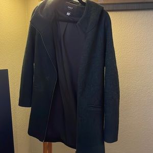 Dark hunter green coat with hood